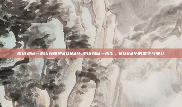 南山鸡窝一条街在哪里2023年:南山鸡窝一条街，2023年的繁华与变迁