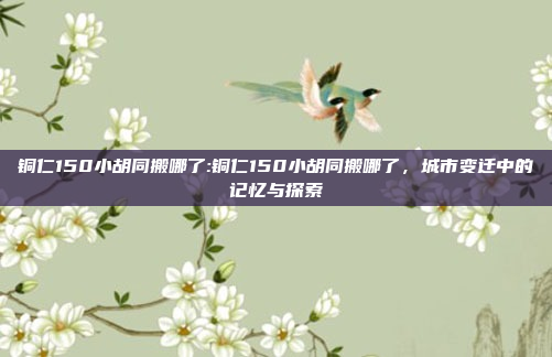 铜仁150小胡同搬哪了:铜仁150小胡同搬哪了，城市变迁中的记忆与探索