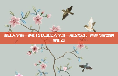 温江大学城一条街150:温江大学城一条街150，青春与梦想的交汇点