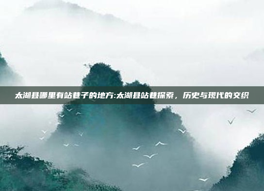 太湖县哪里有站巷子的地方:太湖县站巷探索，历史与现代的交织