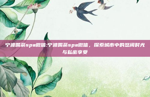 宁波喝茶spa微信:宁波喝茶spa微信，探索城市中的悠闲时光与私密享受