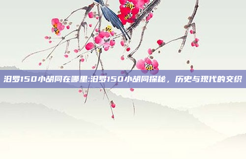 汨罗150小胡同在哪里:汨罗150小胡同探秘，历史与现代的交织