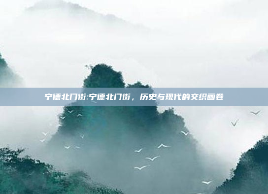 宁德北门街:宁德北门街，历史与现代的交织画卷