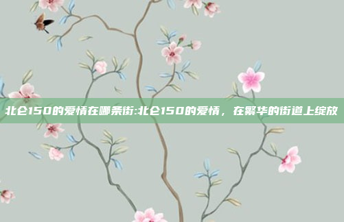 北仑150的爱情在哪条街:北仑150的爱情，在繁华的街道上绽放