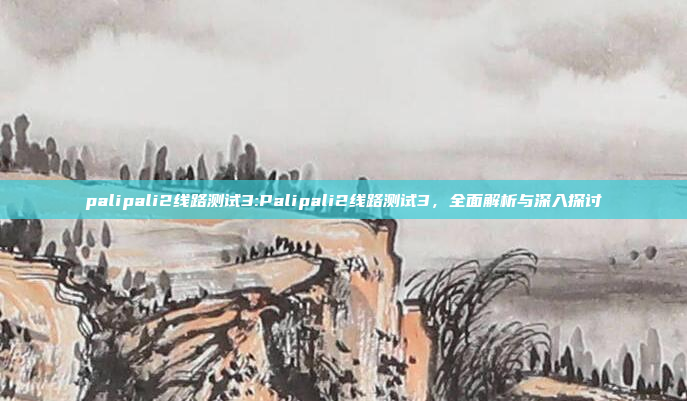 palipali2线路测试3:Palipali2线路测试3，全面解析与深入探讨